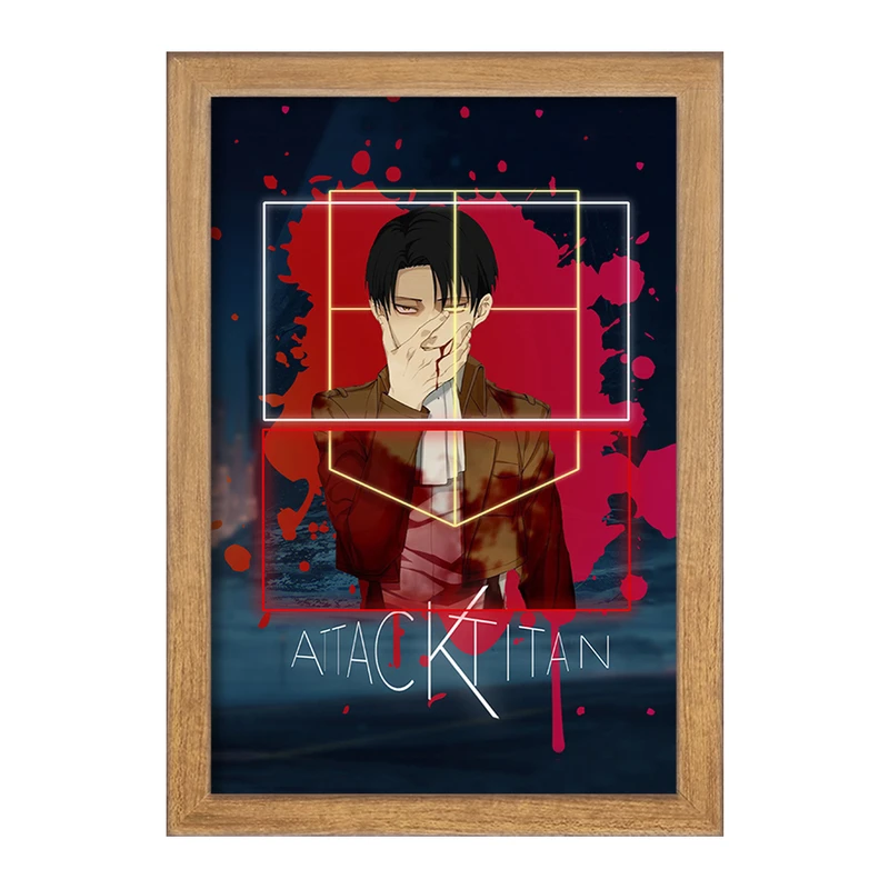 تابلو خندالو مدل لیوای آکرمن انیمه اتک آن تایتان Attack on Titan  کد 11009