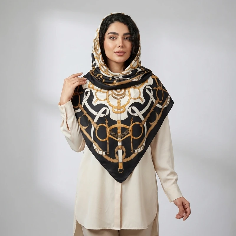 روسری زنانه مدل مزونی کد 2