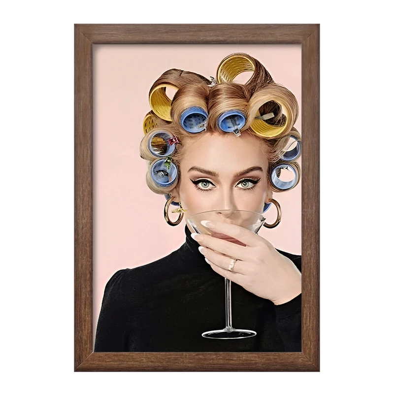 تابلو خندالو طرح ادل (Adele) کد F10211