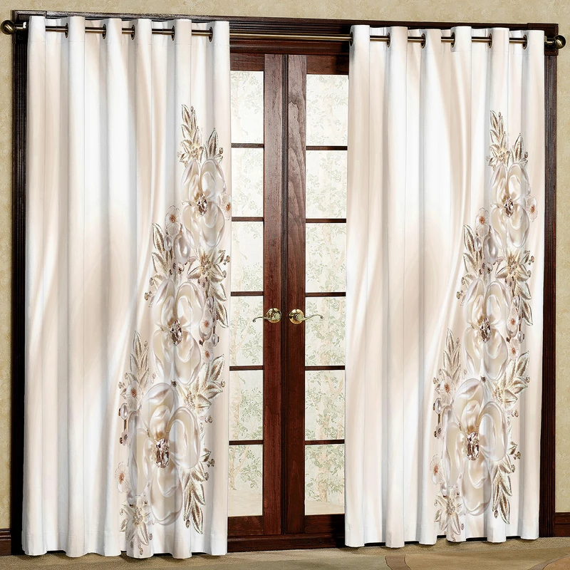 پرده مدل مخمل پانچی کد 1138T2 سایز 200x140 سانتی متر