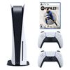 کنسول بازی سونی مدل PlayStation 5 ظرفیت 825 گیگابایت ریجن 1200 آسیا به همراه دسته اضافی بازی FIFA 23