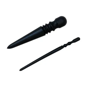 ابزار پرداخت لبه چرم مدل آرمیتاژ ضخیم و مدادی مجموعه 2 عددی