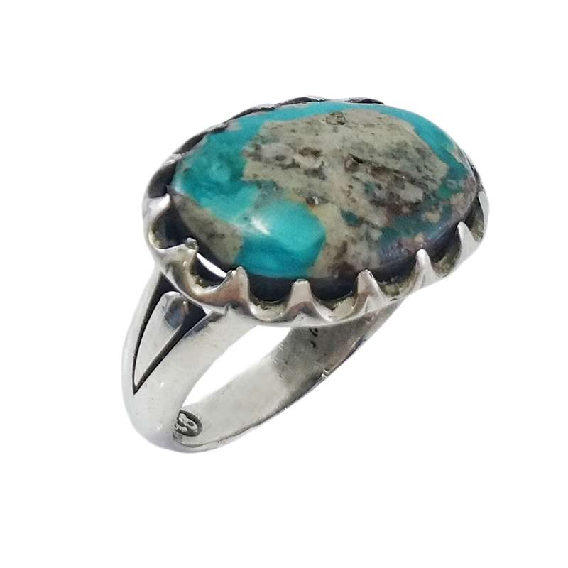 انگشتر نقره مردانه مدل فیروزه نیشابور کد 3812169