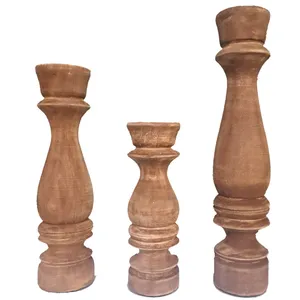 جا شمعی چوبی کد 10 مجموعه 3 عددی