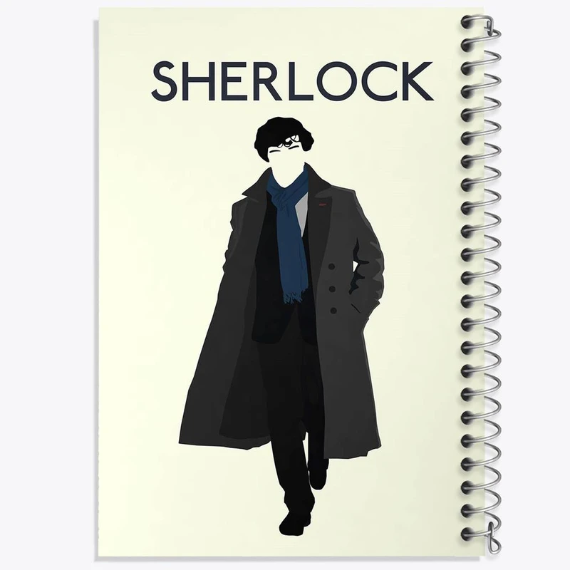 دفتر مشق 50 برگ خندالو مدل Sherlock Holmes  کد 10162