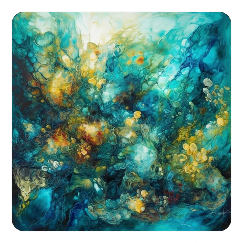 مگنت کاکتی طرح نقاشی رنگ روغن مدل mp73499