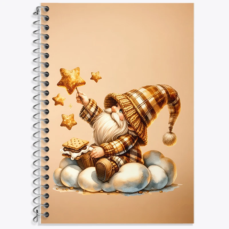 دفتر زبان 50 برگ خندالو مدل سه خط طرح کوتوله ی بامزه کد F5854