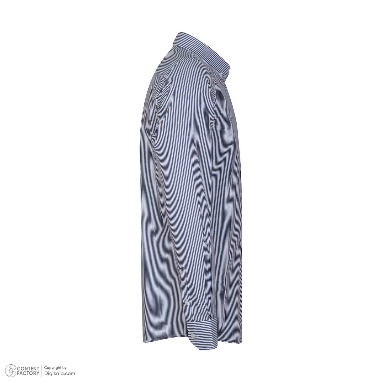 پیراهن آستین بلند مردانه پاتن جامه مدل رگولار طرح راه راه کد 402721030042280 - - 3
