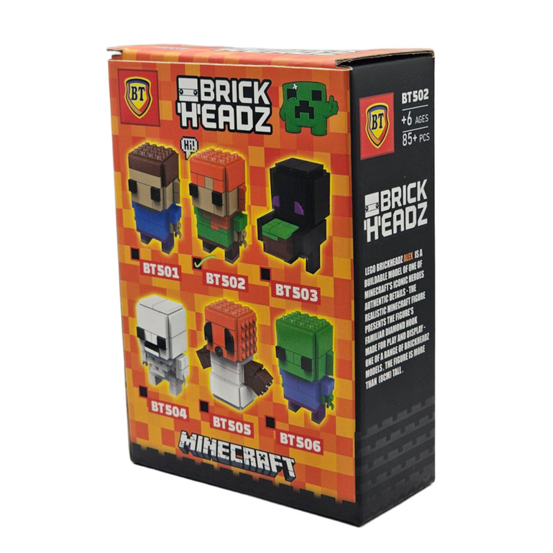 ساختنی 85 تکه ناب سل مدل  ماینکرافت الکس طرح  MINECRAFT ALEX 85PCS کد BT502
