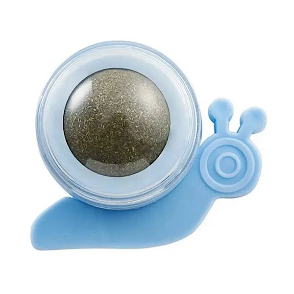 تشویقی گربه مدل آبنبات کت نیپ دار چسبی طرح حلزون