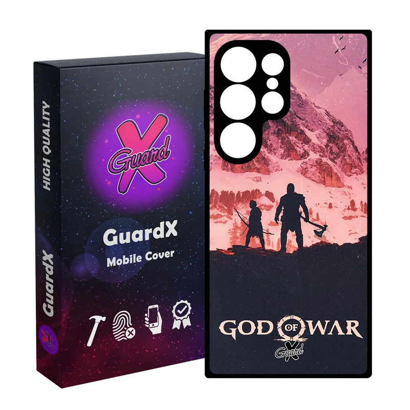 کاور گارد ایکس طرح God of War مدل 10075 مناسب برای گوشی موبایل سامسونگ Galaxy S25 Ultra