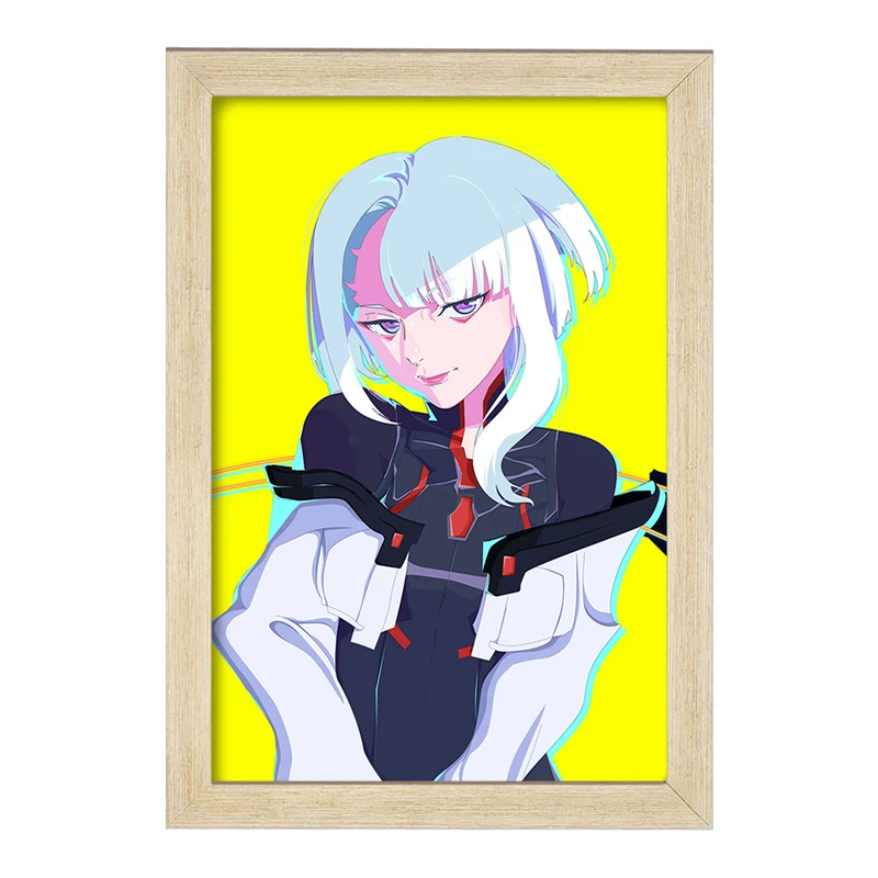 تابلو خندالو مدل لوسی انیمه سایبرپانک کد 23988