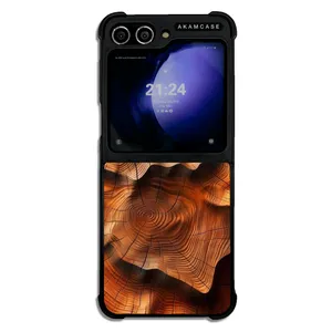 AKAM AMC-WSGZFLIP5-WOOD-9 Cover For Samsung Galaxy Z Flip 5