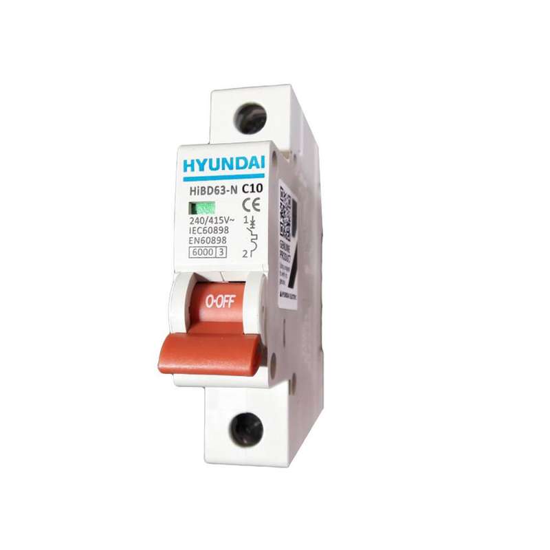 فیوز مینیاتوری تک فاز 10 آمپر هیوندای مدل C-10