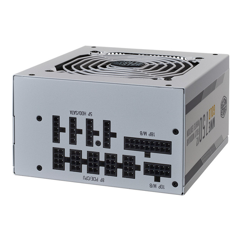 منبع تغذیه کامپیوتر کولر مستر مدل GOLD V2 750 White