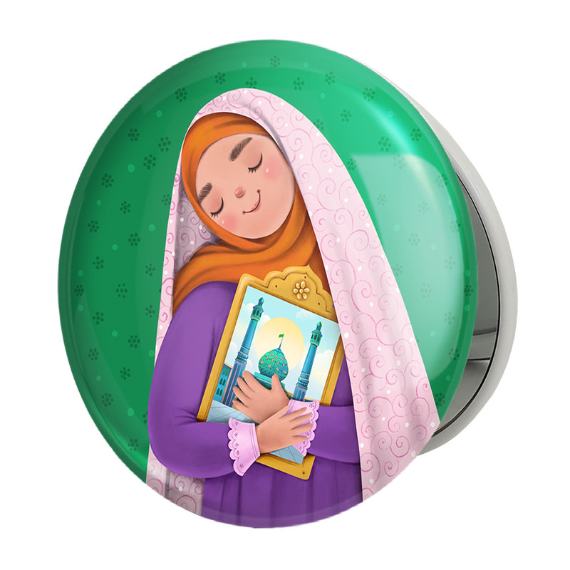 آینه جیبی خندالو طرح نیمه شعبان کودکانه مدل تاشو کد 25533 