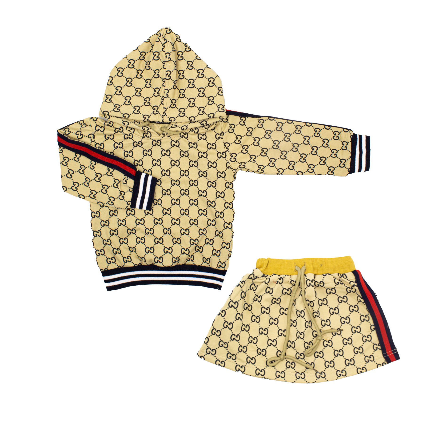 ست سویشرت و دامن دخترانه مدل 90