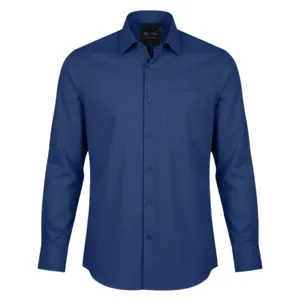 پیراهن آستین بلند یقه برگردان مردانه مدل 200025