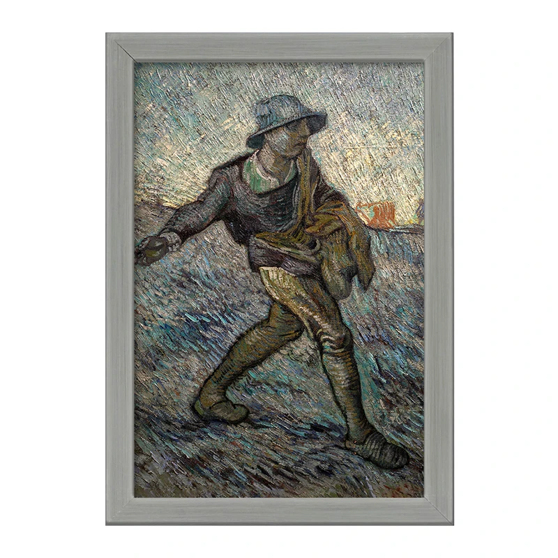 تابلو خندالو طرح بذر افشان ونسان ونگوگ (Van Gogh) کد 36818