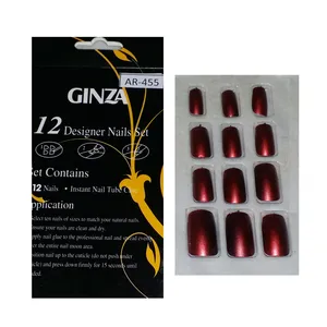  ناخن مصنوعی گینزا مدل 455 بسته 12 عددی