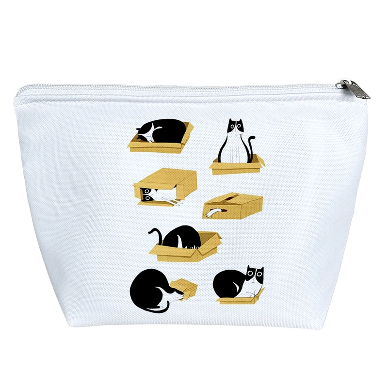 کیف لوازم آرایش دخترانه خندالو مدل گربه و کارتون کد H1843