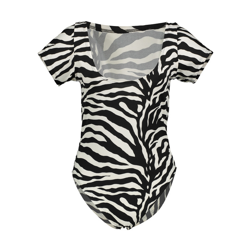بادی زنانه مدل Zebra