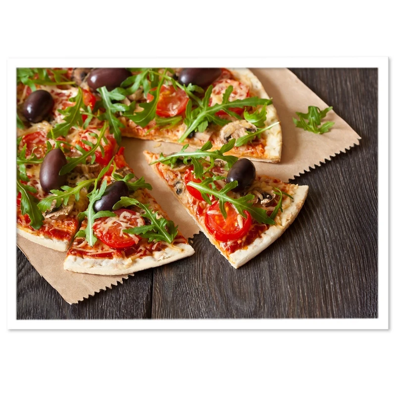 تابلو نوری بکلیت طرح فست فود پیتزا ایتالیایی مدل W-S1074