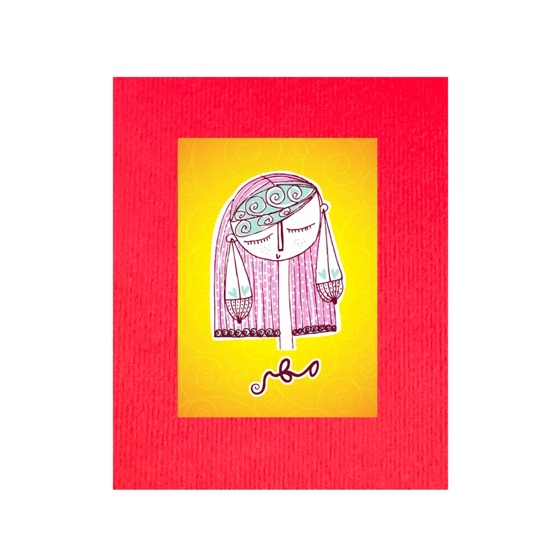 کارت پستال مدل ماه تولد مهر کد 11.9GH