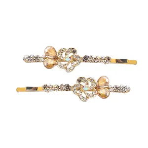 گیره مو زنانه مدل انبری مجلسی3512 بسته 2 عددی