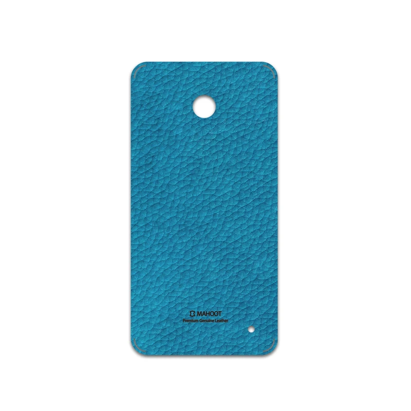 برچسب پوششی ماهوت مدل Blue-Leather مناسب برای گوشی موبایل نوکیا Lumia 630
