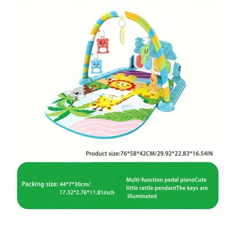 عکس شماره 11 : تشک بازی مدل پدال پیانویی طرح موزیکال و چراغدار کد 518a-25