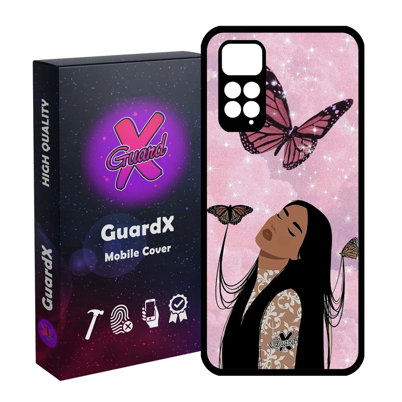 کاور گارد ایکس طرح Girl مدل Glass10297 مناسب برای گوشی موبایل شیائومی Redmi Note 11S/ Note 11 4G