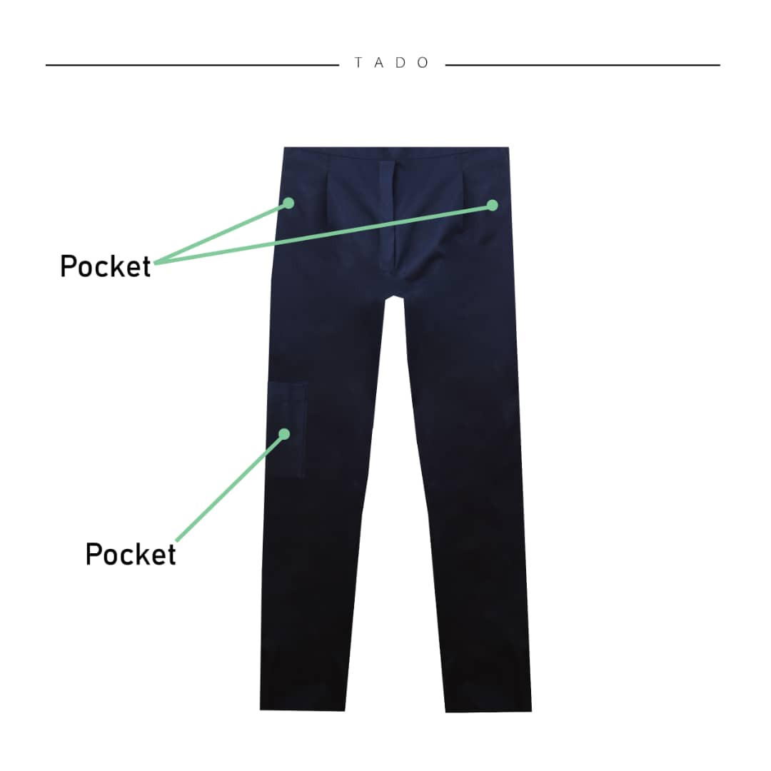 شلوار کار زنانه تادو طرح بیمارستان مدل SHL1002