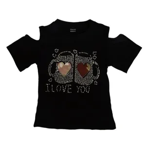 تی شرت آستین کوتاه دخترانه مدل محرم کد j 87 رنگ مشکی