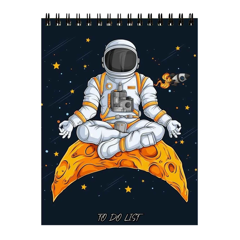 دفتر برنامه ریزی 50 برگ طرح فضانورد و ماه کد 243