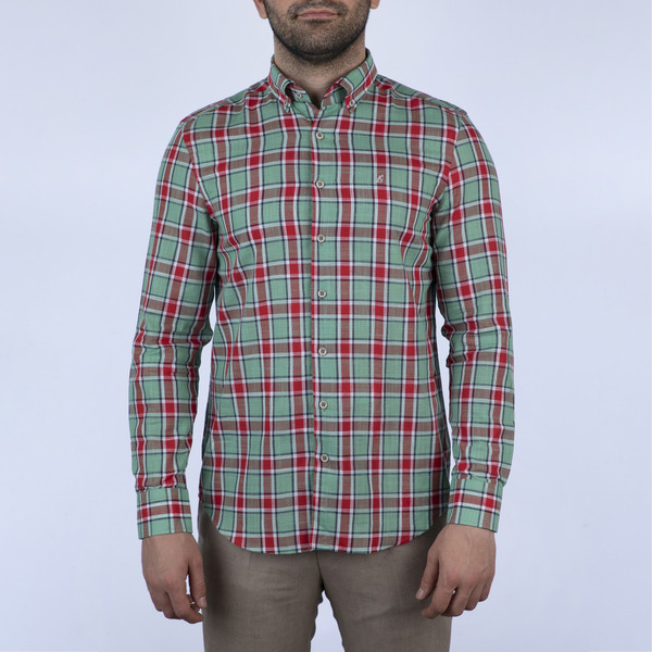 پیراهن آستین بلند مردانه ال سی من مدل 100499-177