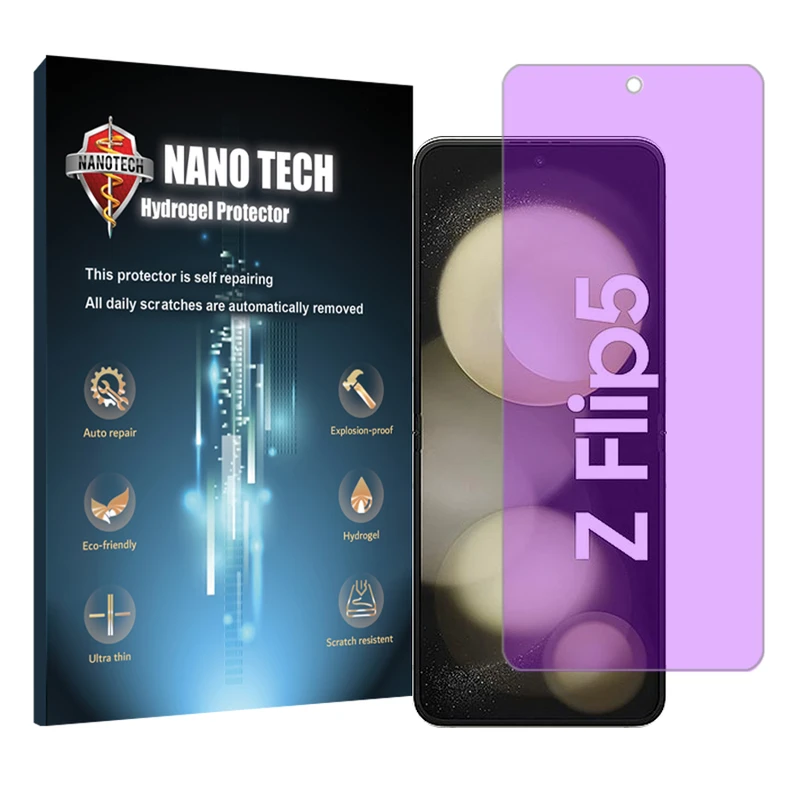 محافظ صفحه نمایش ضد اشعه بنفش نانو تک مدل Tough مناسب برای گوشی موبایل سامسونگ  Galaxy Z Flip5