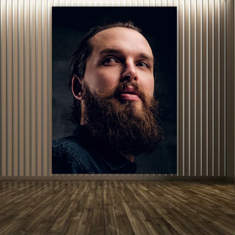 پوستر پارچه ای طرح ارایشگاه مردانه مدل ریش کد PP2500