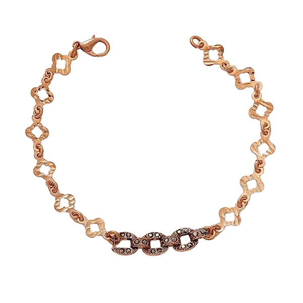 دستبند زنانه مدل مارگازیت زنجیری کد JW434