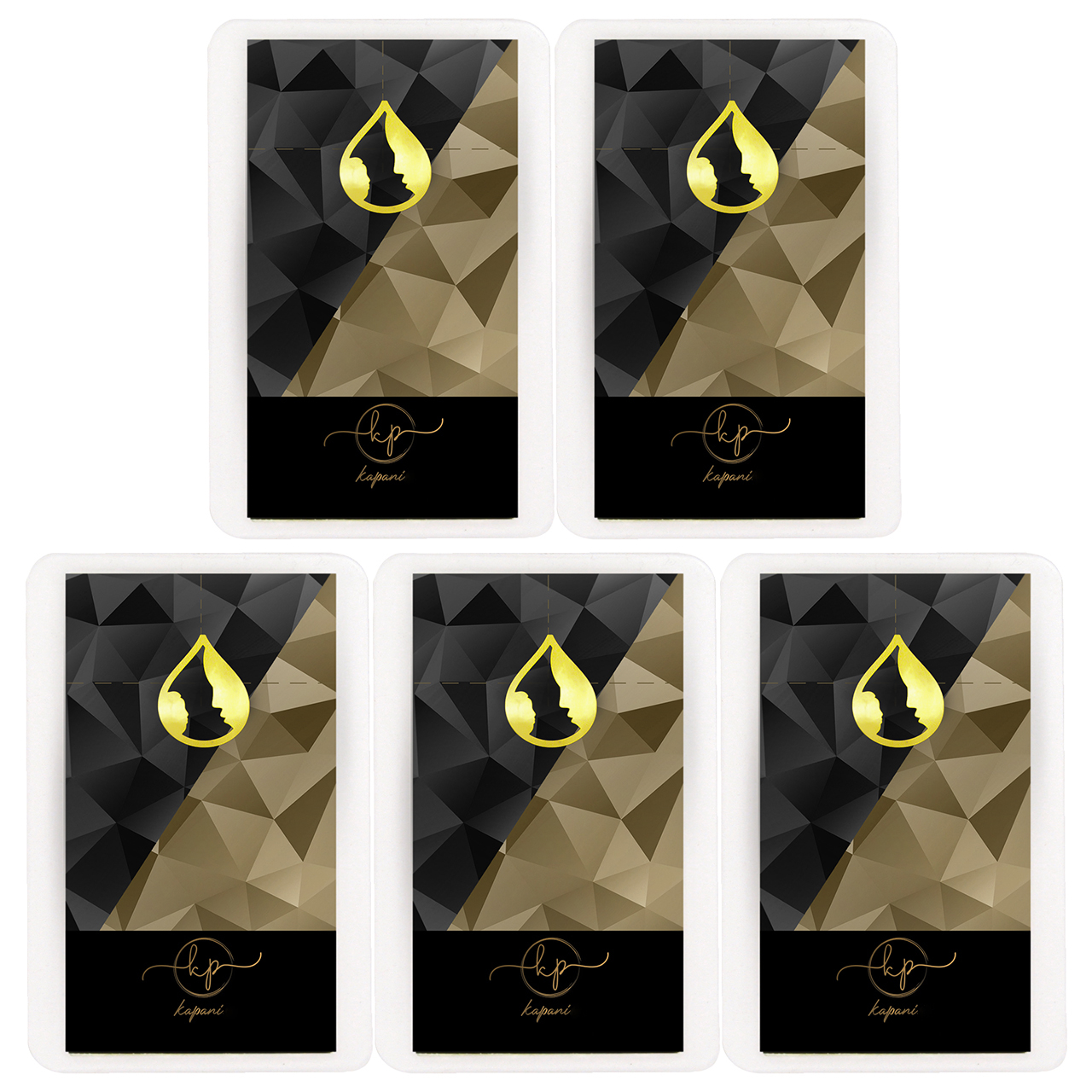 طلا گرمی 18 عیار کاپانی مدل مادر کد kc007-p5 بسته 5 عددی