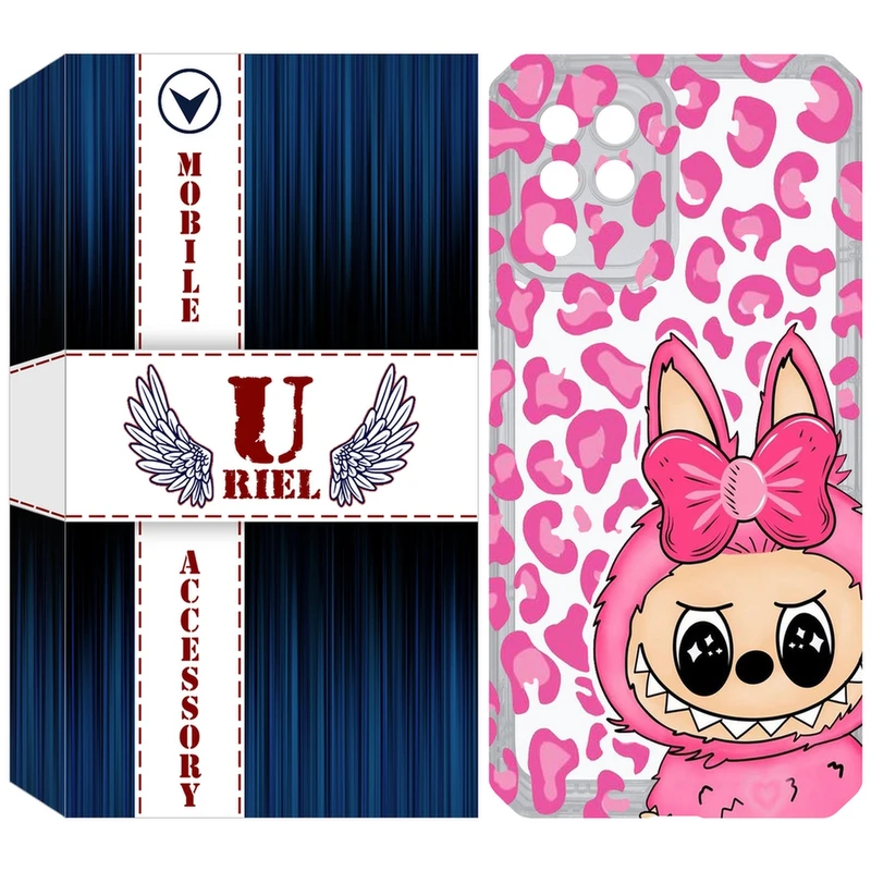 کاور یوریل مدل Clear کد 107 طرح لبوبو مناسب برای گوشی موبایل سامسونگ Galaxy A22 4G / M32 / M22