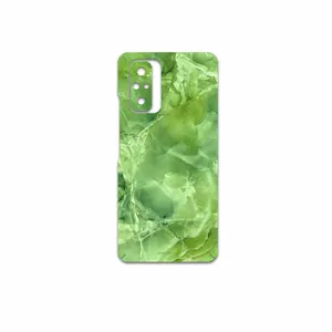 MAHOOT Green-Crystal-Marble Cover Sticker for Xiaomi Redmi Note 10 Pro