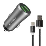 شارژر فندکی کلومن مدل KC - C04 به همراه کابل USB-C