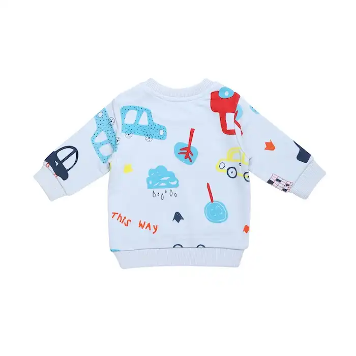 ست سویشرت و شلوار پسرانه فیورلا مدل ماشین 1 23554