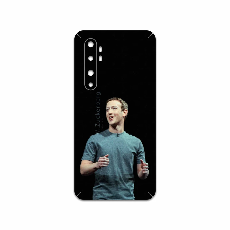 برچسب پوششی ماهوت مدل Mark Zuckerberg مناسب برای گوشی موبایل شیائومی Mi Note 10 Lite
