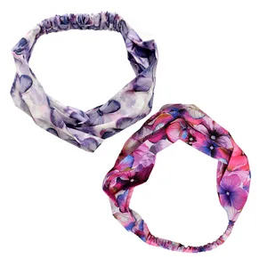 هدبند زنانه دلنار گالری مدل شکوفه و پروانه مجموعه 2 عددی