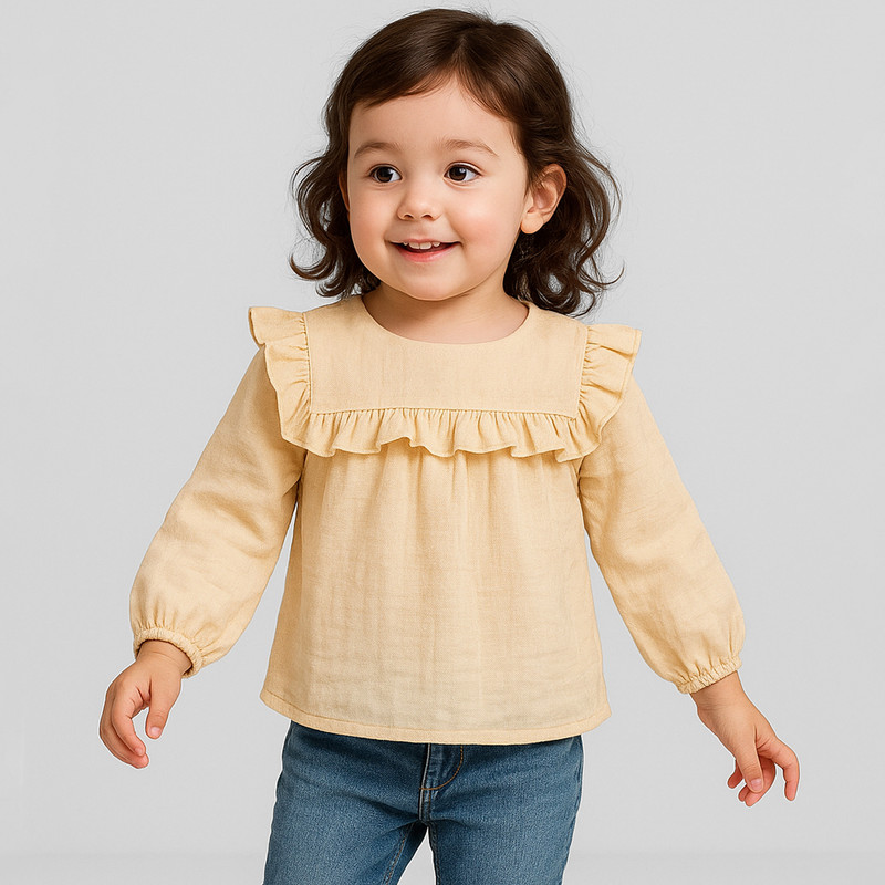 بلوز آستین بلند دخترانه تیتیش مدل 2471518