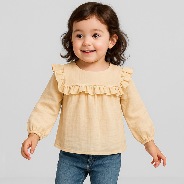 بلوز آستین بلند دخترانه تیتیش مدل 2471518