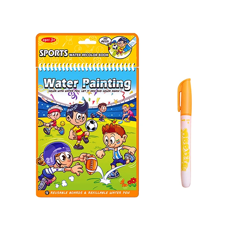 بازی آموزشی رنگ آمیزی مدل Sport Recolor Book  کد ZB888-1