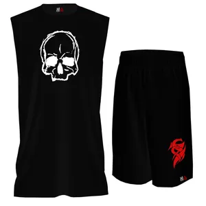 ست تاپ و شلوارک مردانه مدل اسکلت  کد BTPM034